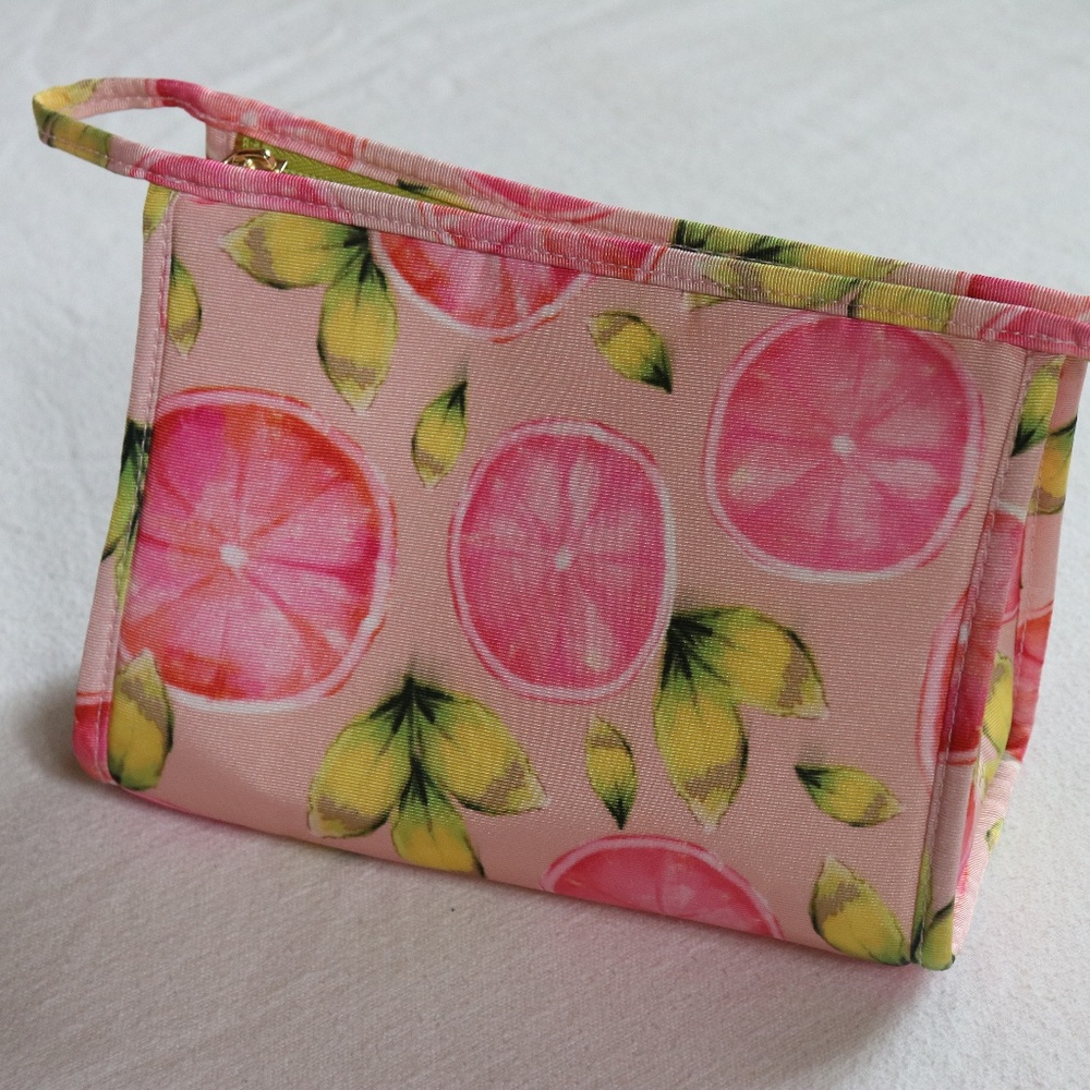 Grapefruit Print Makeup Bag